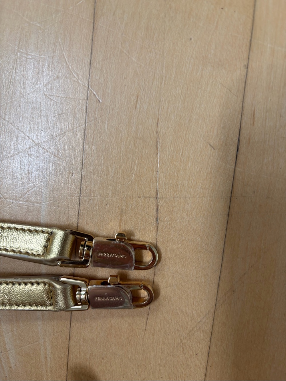 Ferragamo Gold Hug Clutch/Crossbody Bag - Picture 5 of 6